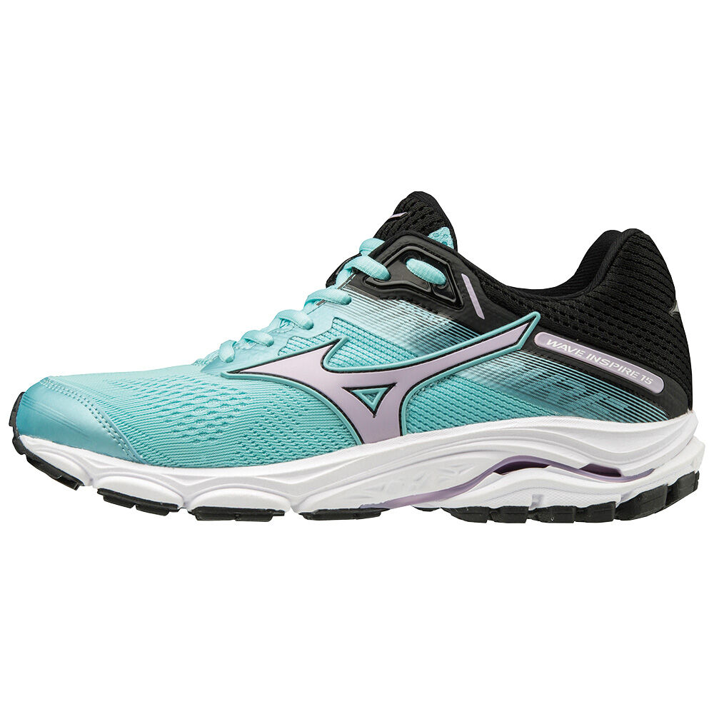 Damske Bezecke Topanky Mizuno WAVE INSPIRE 15 Modre/Čierne Vypredaj GMUK71354